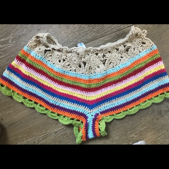 Multi colored Beach Crochet shorts by ANDI BAGUS - Picture 2 of 4